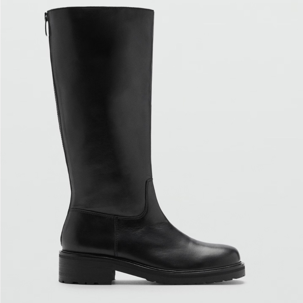 Mango Black Tall Boots
